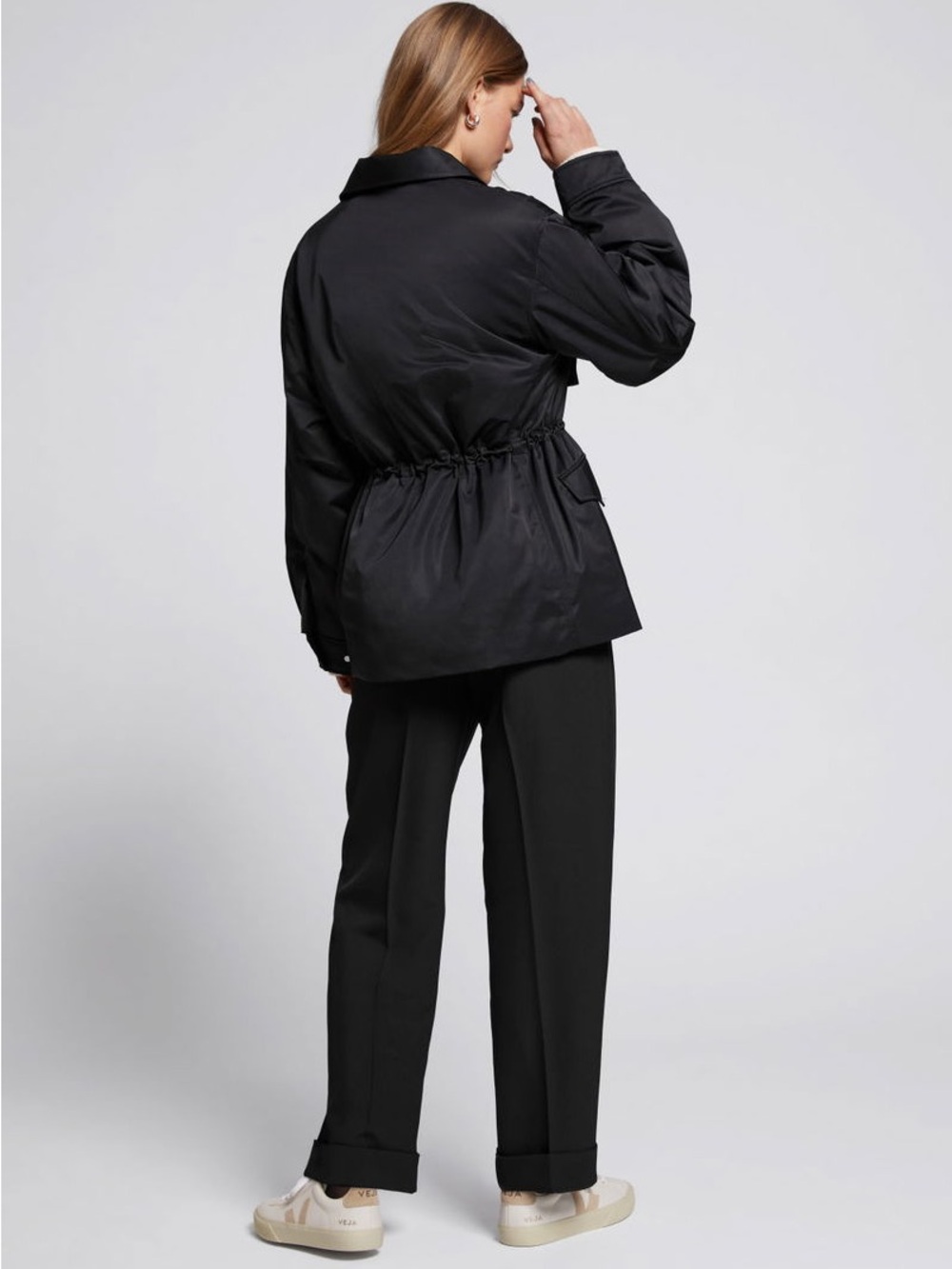 & Other Stories Drawstring Collared Jacket - Picture 3 of 7